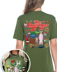 Christmas Movie Story Front & Back Graphic Tee