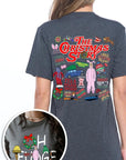 Christmas Movie Story Front & Back Graphic Tee