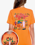 Christmas Movie Story Front & Back Graphic Tee