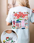 Christmas Movie Story Front & Back Graphic Tee