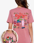 Christmas Movie Story Front & Back Graphic Tee