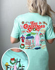 Christmas Movie Story Front & Back Graphic Tee