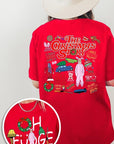 Christmas Movie Story Front & Back Graphic Tee