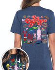 Christmas Movie Story Front & Back Graphic Tee