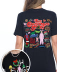 Christmas Movie Story Front & Back Graphic Tee