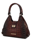 MKF Ava Faux Crocodile-Embossed Tote Bag by Mia K