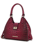 MKF Ava Faux Crocodile-Embossed Tote Bag by Mia K