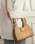 MKF Ava Faux Crocodile-Embossed Tote Bag by Mia K