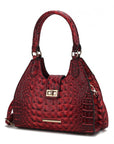 MKF Ava Faux Crocodile-Embossed Tote Bag by Mia K