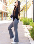 Julia Rose - The Cassie Charcoal Bootcut Leggings