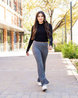 Julia Rose - The Cassie Charcoal Bootcut Leggings