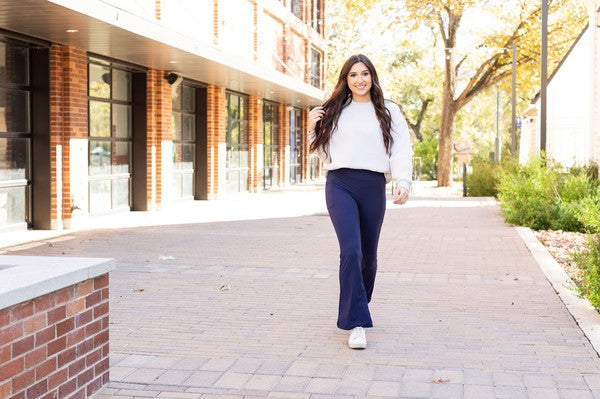 Julia Rose The Mila Navy Bootcut Leggings