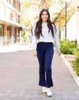 Julia Rose - The Mila Navy Bootcut Leggings