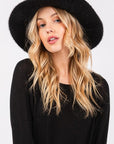 Fuzzy Winter Fedora Hat