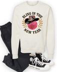 PLUS Bling In The New Year Cozy Crew Sweatshirt