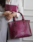 MKF Liora Croc Embossed Tote and Set by Mia K