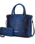 MKF Liora Croc Embossed Tote and Set by Mia K