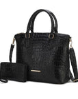 MKF Liora Croc Embossed Tote and Set by Mia K