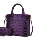 MKF Liora Croc Embossed Tote and Set by Mia K