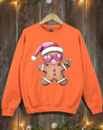 Blowing Bubble Gingerbread  Graphic Sweatshirts