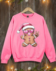 Blowing Bubble Gingerbread  Graphic Sweatshirts