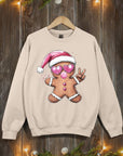 Blowing Bubble Gingerbread  Graphic Sweatshirts