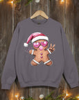 Blowing Bubble Gingerbread  Graphic Sweatshirts