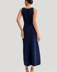 Women's Fashion Long Maxi Knit Dress by Claude