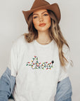 Love Christmas Lights Graphic Boutique Tee