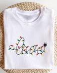 PLUS Love Christmas Lights Graphic Boutique Tee