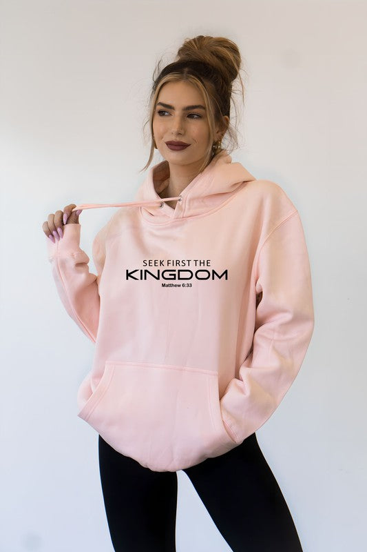 PLUS Seek First The Kingdom Graphic Hoodie