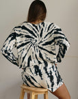 Recycled Cotton French Terry Tie dye Sweatshirt