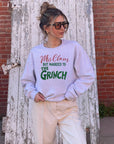 PLUS Mrs. Claus Married to Grinch Graphic Sweatshirt