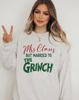 PLUS Mrs. Claus Married to Grinch Graphic Sweatshirt