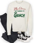 PLUS Mrs. Claus Married to Grinch Graphic Sweatshirt