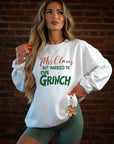 PLUS Mrs. Claus Married to Grinch Graphic Sweatshirt