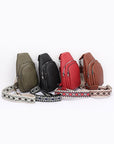 Guitar Strap Iconic Faux Leather Sling Bag