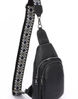 Guitar Strap Iconic Faux Leather Sling Bag