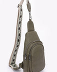 Guitar Strap Iconic Faux Leather Sling Bag