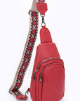 Guitar Strap Iconic Faux Leather Sling Bag