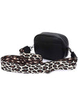 Leopard Webbing Guitar Strap Crossbody Camera Bag