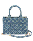 LA Jacquard Denim Fashion Tote