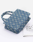 LA Jacquard Denim Fashion Tote