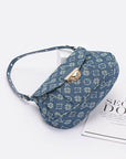 LA Jacquard Denim Fashion Shoulder Bag