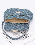 LA Jacquard Denim Fashion Shoulder Bag