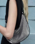 Rhinestone Mesh Iconic Shoulder Bag Set