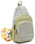 Tweed Sling Bag Backpack