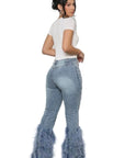 Women's Fashion Denim Jeans by Claude