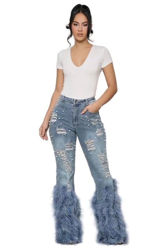 Women&#39;s Fashion Denim Jeans by Claude