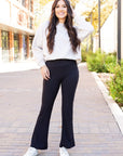 Julia Rose The Vanessa - 30 in Inseam Black Bootcut Leggings